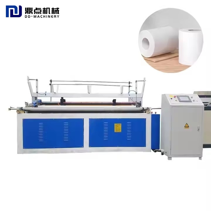 Best Selling Automatic Hotel Core Toilet Tissue Paper Making Rewinding Slitting Machine Kitchen Towel Making Machine