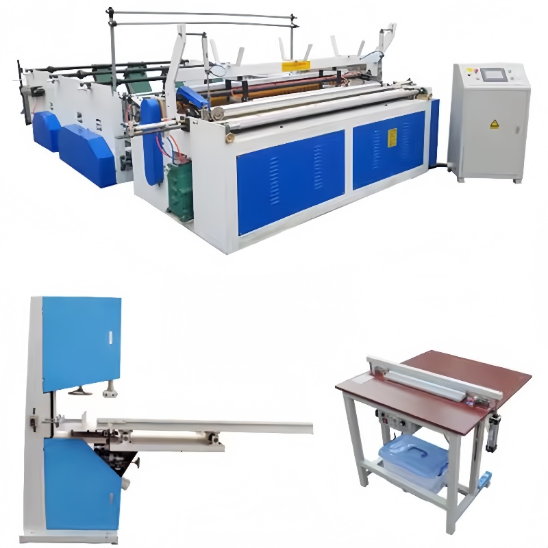 Best Selling Automatic Hotel Core Toilet Tissue Paper Making Rewinding Slitting Machine Kitchen Towel Making Machine