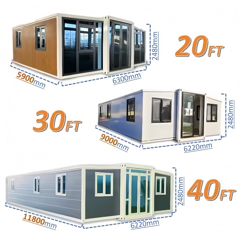 Factory Direct Customizable Folding House Expandable Container House Made of Sandwich Panel