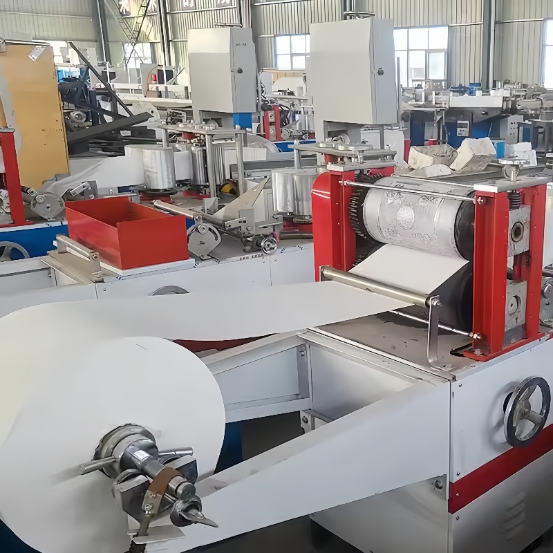 Automatic Tissue Paper Making Machine/Napkin Making Machine/Toilet Paper Roll Making Machine Complete Set Production Line